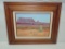 Signed Western Oil On Canvas In Wood Frame