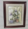 Framed Pat Richter Floral Print, 2006