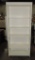 White Painted 5 Shelf Bookcase