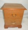 Walnut 2 Drawer Night Stand