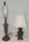 2 Bronze Color Table/Desk Lamp