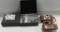 New Mercury Digital Camera & Vintage Ansco Camera In Leather Holder