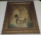Antique Instant Children Photograph In Frame