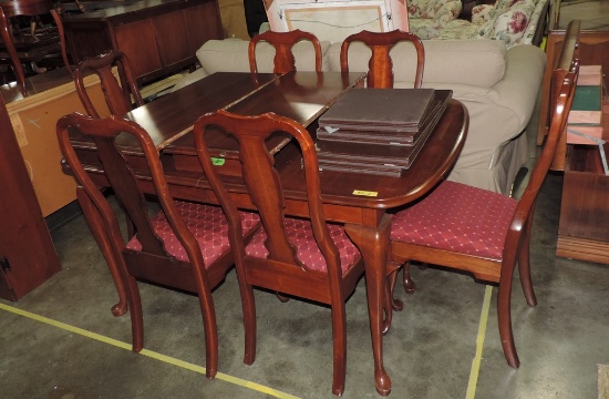 Pennsylvania House Mahogany 7 Pc Dinning Table & Chair Set