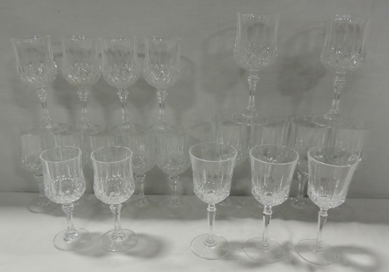 20 pc Set Of Lead Crystal Stemware
