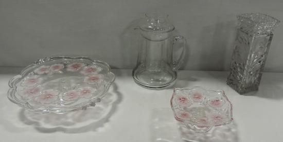 4 Pc Household Glass Ware Lot