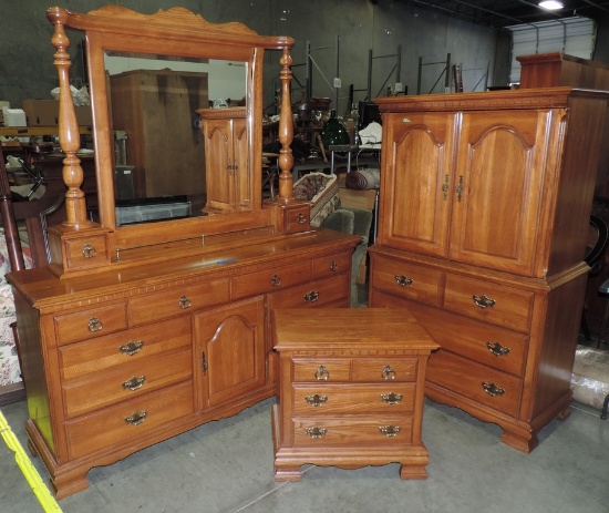 Kincaid 3 Pc Oak Bedroom Set