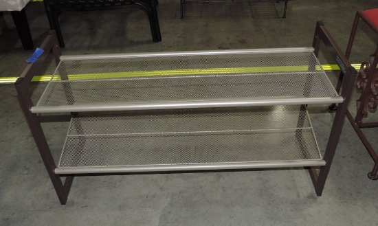 Metal & Screen Shoe Rack