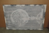 Pair Of Printed Canvas Wall Hanging Pictures