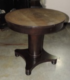 Round Black Center Pedestal Table