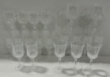 20 pc Set Of Lead Crystal Stemware
