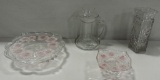 4 Pc Household Glass Ware Lot