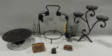 Metal Wine Holder, Iron 3 Candle Holder, Iron Basket & More