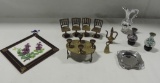 Brass Mini Furniture, Mini Cloisonné Vases And More