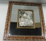 Vintage Italian Framed Sterling Silver Relief Sculpture Picture ARG 925