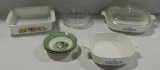 2 Blue Corn Flower Corning Baking Dishes Plus more