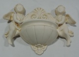 Ceramic Cherub Wall Planter