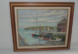 Acrylic On Artist Board By Listed American Artist Charles T. Stepule