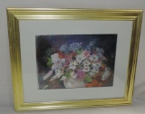 Signed Dorthy Blanton Watercolor In Frame