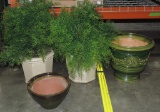 Lot Of 4 Ceramic Flower Pots