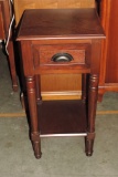 Walnut 1 Drawer Stand