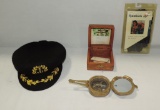 Replica Of Brass Compass In Box, Plus More