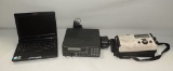 Asus Eee PC, Radio Shack Scanner & Weather Radio In Canvas Pouch.