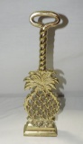 Virginia Metal crafters Williamsburg Pineapple Brass Door Stop