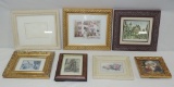 8 Small Framed Prints & Engraving