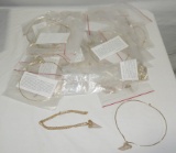 Box Lot Shark M Co. Collar Necklaces Or Chain With Shark Tooth Pendent