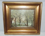 Signed Oil On Canvas In Gold Frame