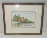 Lois Nelson Elliott Framed Watercolor