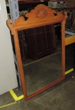 Oak Shell Carved Wall Mirror