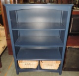 Dark Blue Shelf Wall Unit