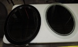 2 Oval Mirrors