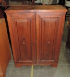 Pine Raised Panel 2 Door Cabinet