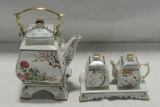 5 Pc. Franklin Mint oriental Tea Set