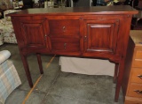 Mahogany Faux Pegged Hunt board/Sideboard
