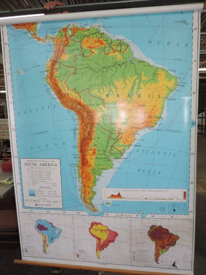 Vintage Map of South America