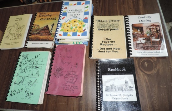 Box Lot of (12) Cookbooks