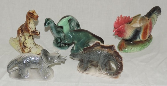 Lot of Porcelain Dinosaurs and More