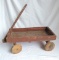 Antique Small Wagon with Original Red Paint