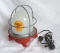 New Side Table Industrial lamp with Golden Shell Light