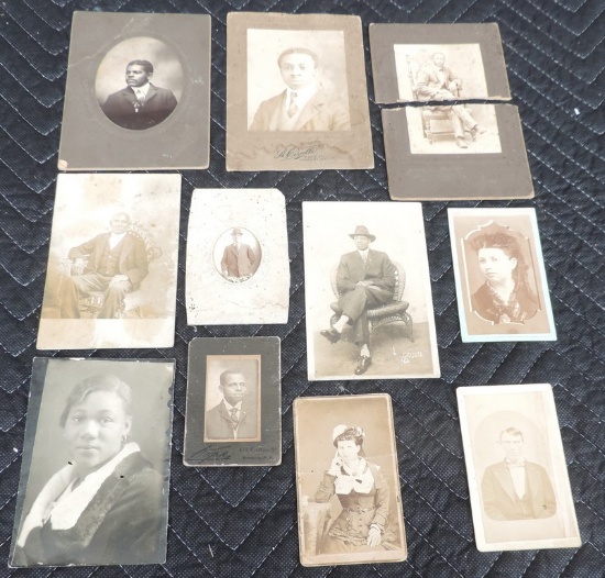 Lot of (11) Early African American Photo's