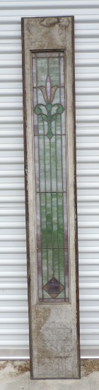 Early 1900's Stained Glass Dorr Transom