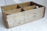 Vintage Get Up Wooden Drink Crate