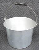 Vintage 1940's Tin Pail with Wood Handle