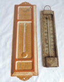 Lot of (2) Vintage Thermometers Alaska