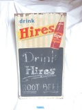 Original Drink Hires Root beer Menu Board