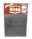 Vintage Original Hires Root beer Menu Board